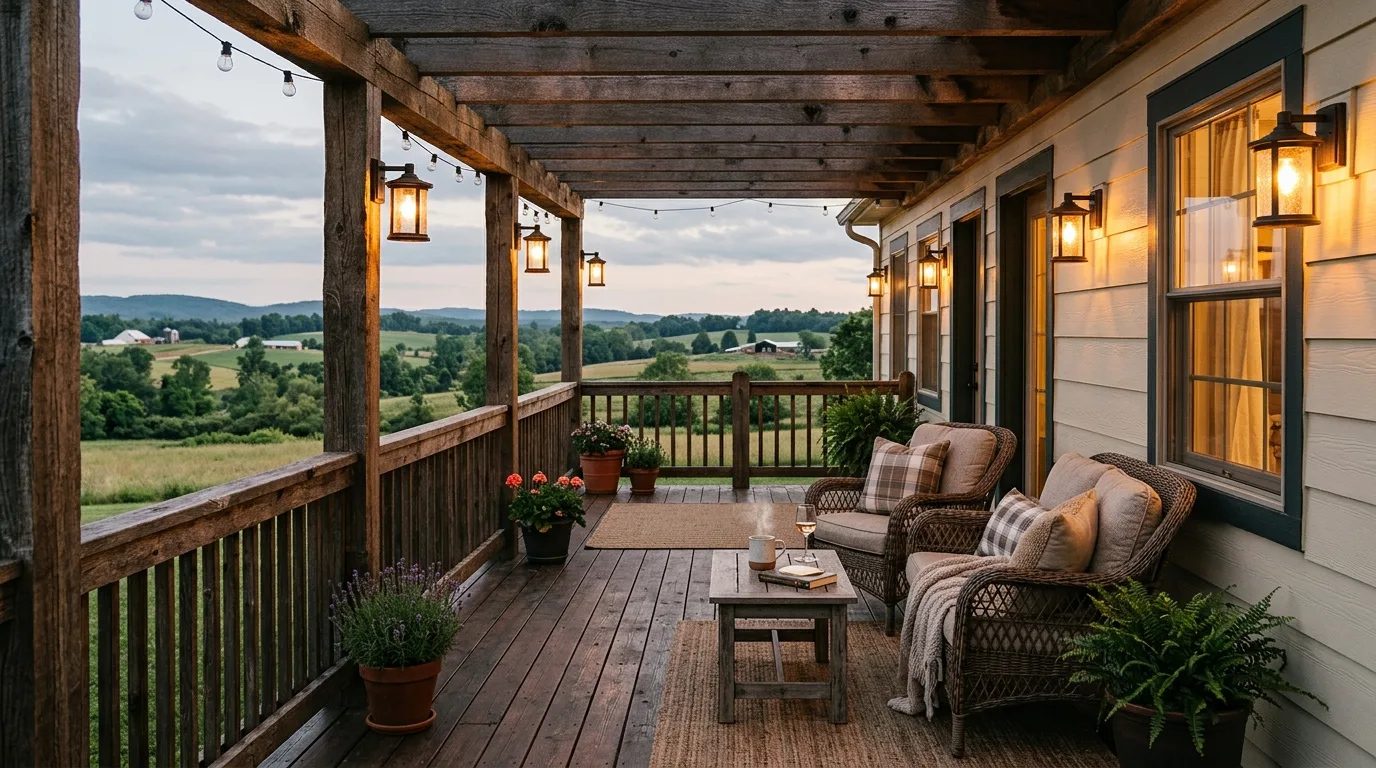 Poolside deck with low voltage underwater accent lighting reflecting onto the deck surface.