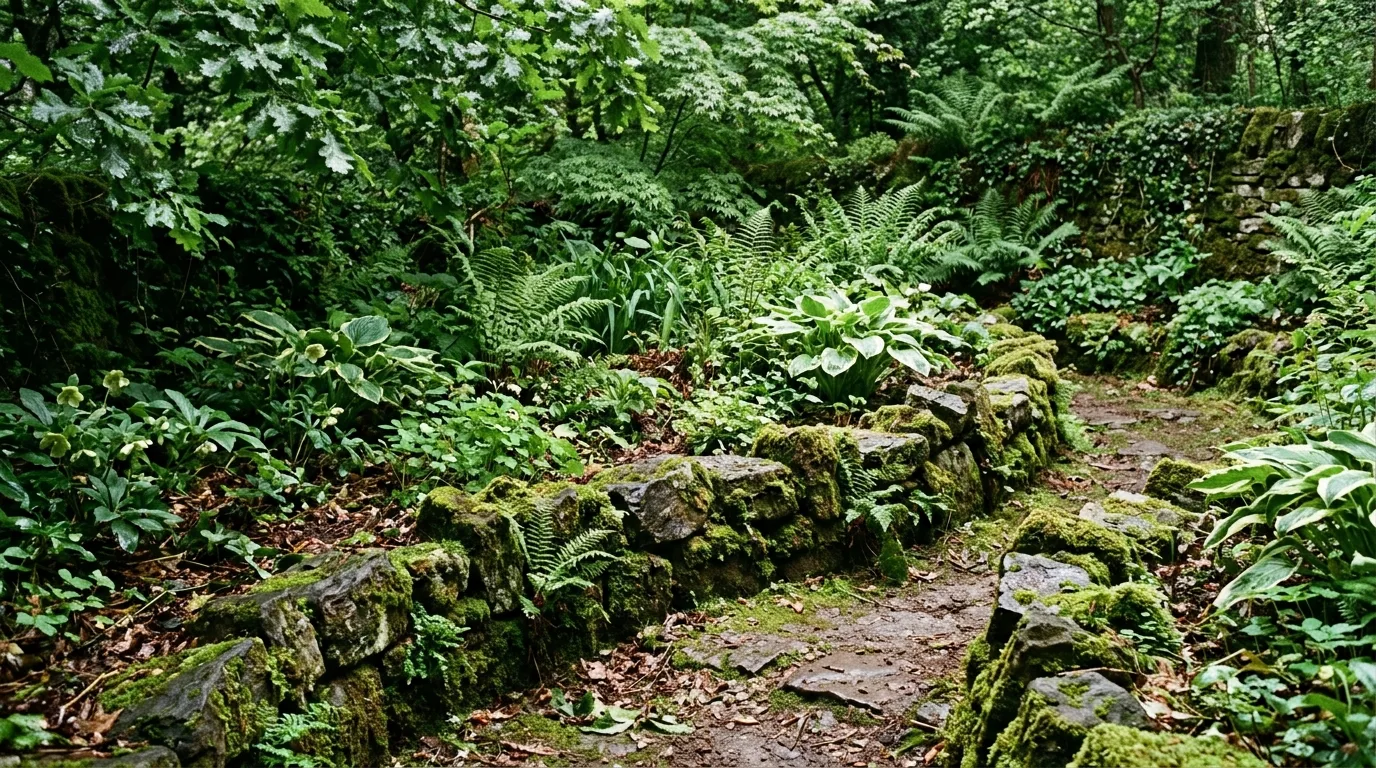 Simple wooden plank border framing a small vegetable garden bed.